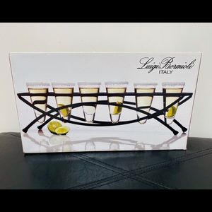 Shooter shot glass set with carrier